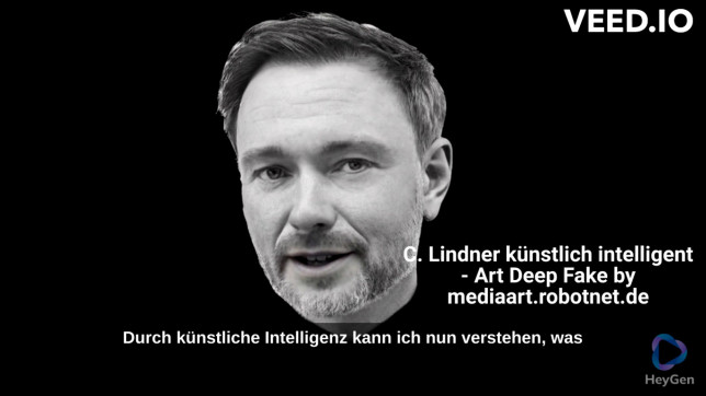 C. Lindner künstlich intelligent - ein Art Deep Fake